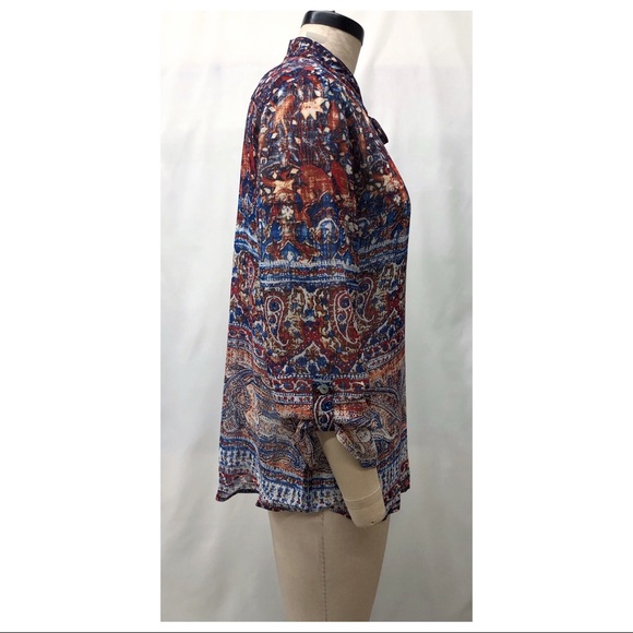 Chico's Indie Garden Paisley Print Blouse - Picture 5 of 15